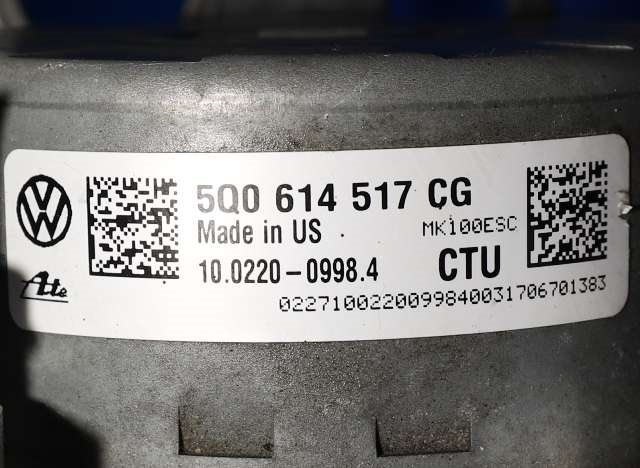 ABS sentral til Škoda Superb 2015-->> (Type III)  (VAG|5Q0 614 517 CG|)