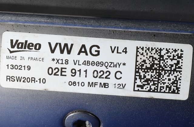 Starter diesel til Škoda Octavia 2017-2020 (Type III, Fase 2)  (VALEO|RSW20R-10|02E 911 022 C|)