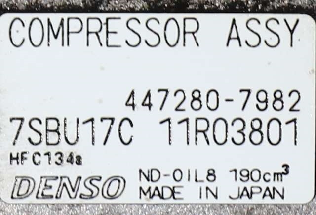 Aircondition kompressor til Mercedes Sprinter 2013-2018 (Fase 2) (906) (906) (DENSO|447280-7982|)