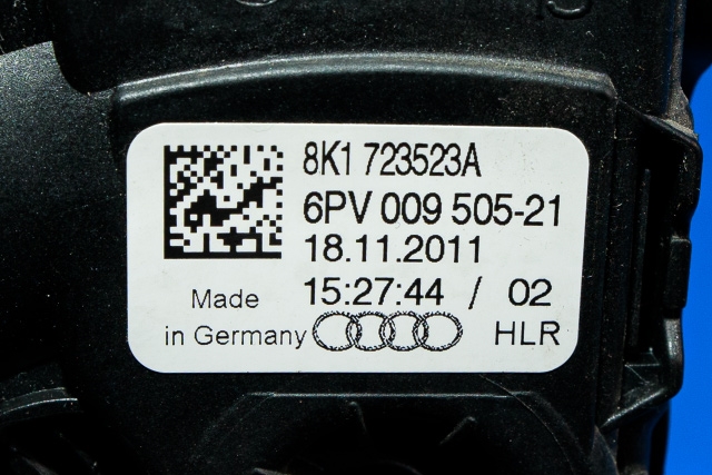 Pedal gass til Audi A6 2011-2014 (Type IV, Fase 1) (C7) (C7) (HELLA|6PV 009 505-21|8K1 723 523 A|)