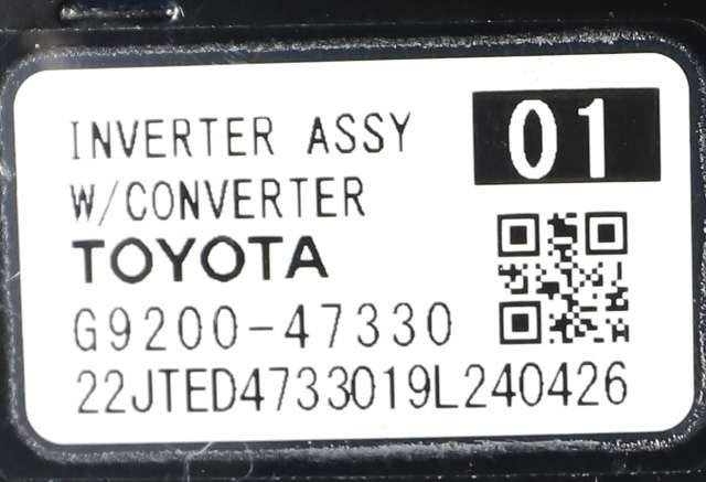Inverter hybrid til Toyota Corolla 2019-->> (TOYOTA|G9200-47330|)