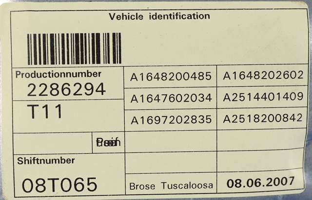 Ruteheis høyre foran til Mercedes GL 2006-2012 (X164) (X164) (MERCEDES|A 251 820 08 42|)