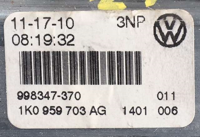 Ruteheis venstre bak til VW Golf VI 2008-2012 (VAG|1K0 959 703 AG|)