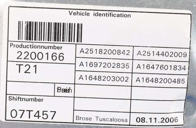 Ruteheis høyre foran til Mercedes ML 2005-2011 (W164) (W164) (MERCEDES|A 251 820 08 42|)
