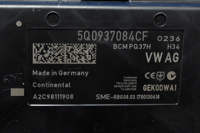 Styreenhet comfort (BCM) til Škoda Superb 2015-->> (Type III)  (VAG|5Q0 937 084 CF|)