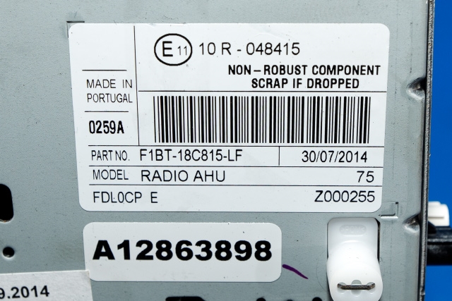 Bilstereo til Ford Focus 2014-2018 (Type III, Fase 2) (FORD|F1BT-18C815-LF|)