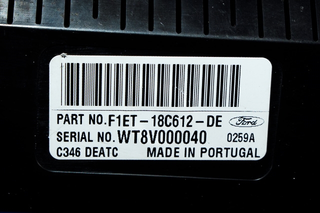 Varmeapparat betjening til Ford Focus 2014-2018 (Type III, Fase 2) (FORD|F1ET-18C612-DE|)