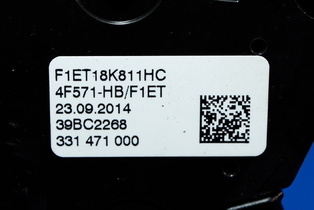 Bilstereo betjeningspanel til Ford Focus 2014-2018 (Type III, Fase 2) (FORD|F1ET-18K811-HC|)