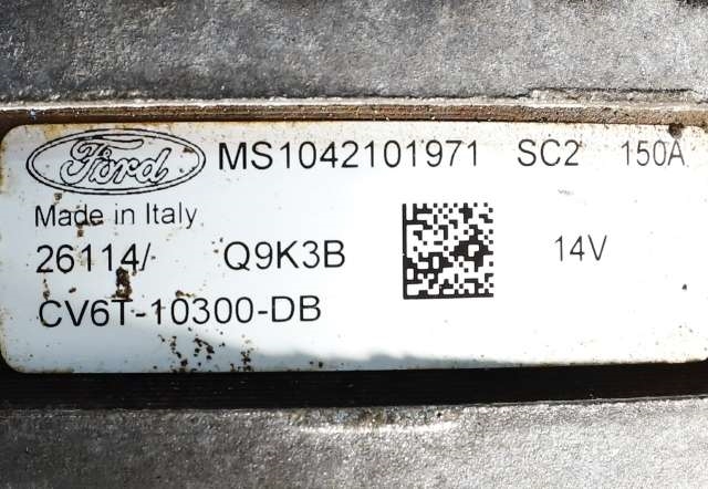 Dynamo til Ford Focus 2014-2018 (Type III, Fase 2) (DENSO|104210-1971|CV6T-10300-DB. 14 VOLT - 150 AMP|)