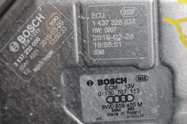 Kjølevifte til Audi e-tron 2018-->> (BOSCH|0 130 707 410|8W0 121 003 B|)