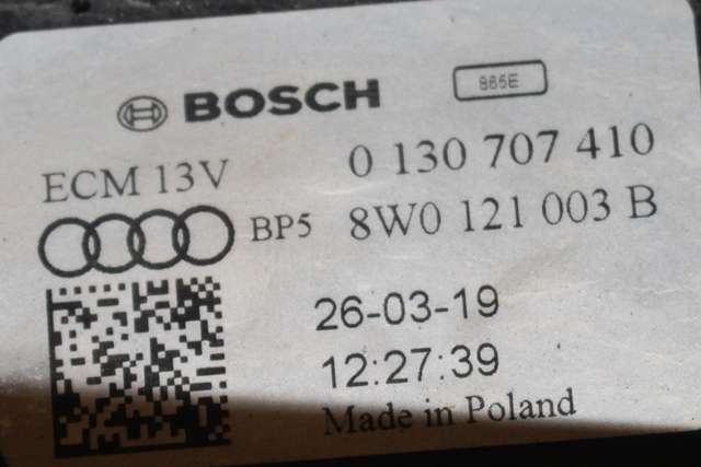 Kjølevifte til Audi e-tron 2018-->> (BOSCH|0 130 707 410|8W0 121 003 B|)