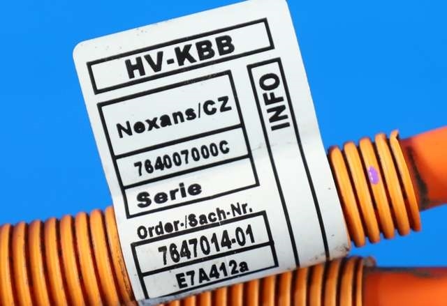 Kabel høy volt (HV) elbil til BMW i3 2013-2022  (BMW|7 647 014|)