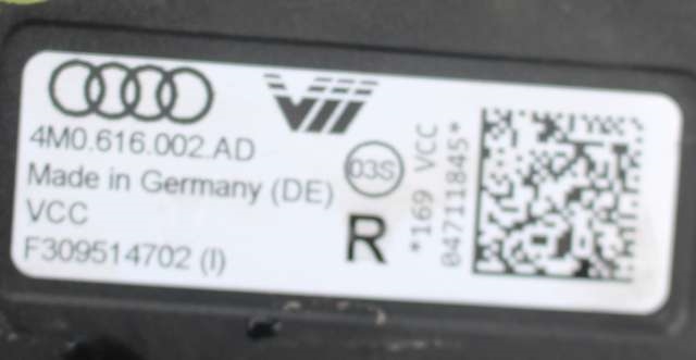 Fjær bak nivå luftpute/belg til Audi e-tron 2018-->> (VAG|4M0 616 002 AD|)