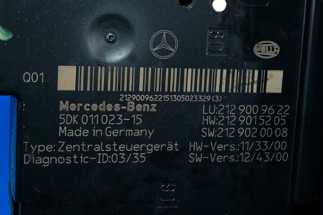 Styreenhet (SAM - Signal Acquisition Module) til Mercedes E-Klasse, Coupe/Cab 2013-2017 (Fase 2) (C207) (C207) (HELLA|5DK 011 023-15|212 900 96 22|)