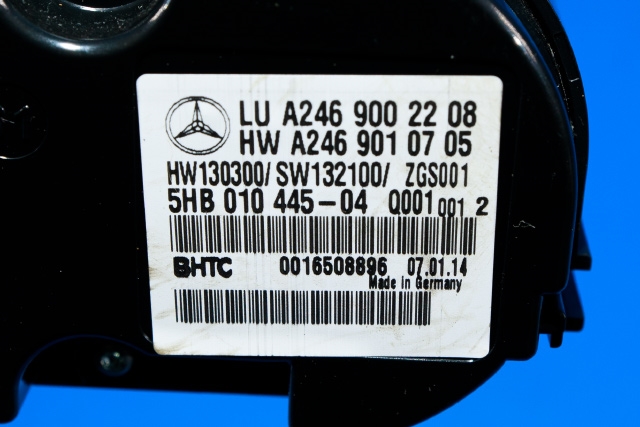 Varmeapparat betjening til Mercedes B-Klasse 2011-2018 (W246) (W246) (HELLA|5HB 010 445-04|A 246 900 22 08|)