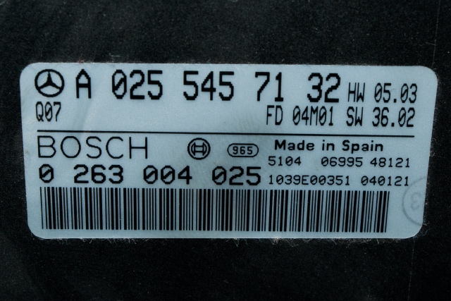 Styreenhet parkering til Mercedes E-Klasse 2002-2006 (Fase 1) (W211) (W211) (BOSCH|0 263 004 025|A 025 545 71 32|)