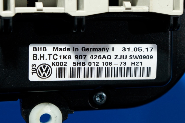 Varmeapparat betjening til VW Caddy 2015-2020 (Type III, Fase 3)  (HELLA|5HB 012 108-73|1K8 907 426 AQ|)