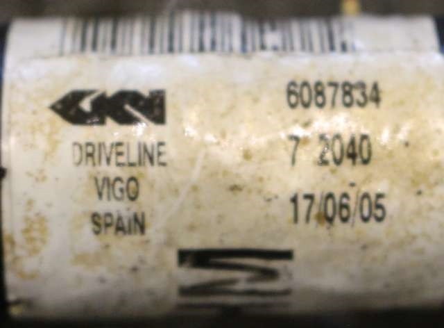 Drivaksel høyre foran, bensin/automat til Opel Mokka X 2016-2019 (Type I, Fase 2)  (GM|94 522 006|)
