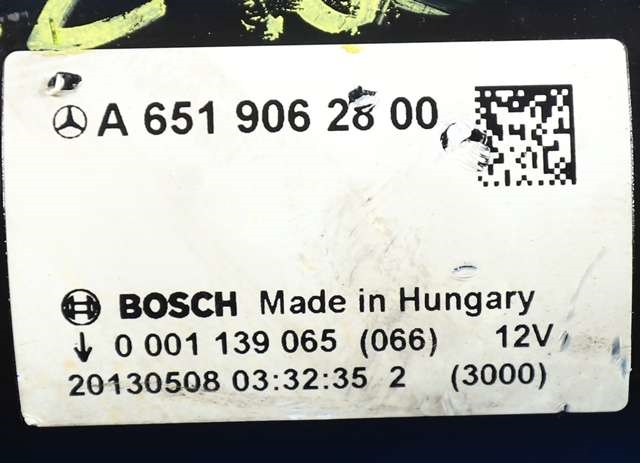 Starter diesel til Mercedes E-Klasse, Coupe/Cab 2013-2017 (Fase 2) (C207) (C207) (BOSCH|0 001 139 065|A 651 906 28 00|)