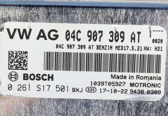 Styreenhet motor til VW Polo 2017-2021 (Type VI, Fase 1) (BOSCH|0 261 S17 501|04C 907 309 AT|)