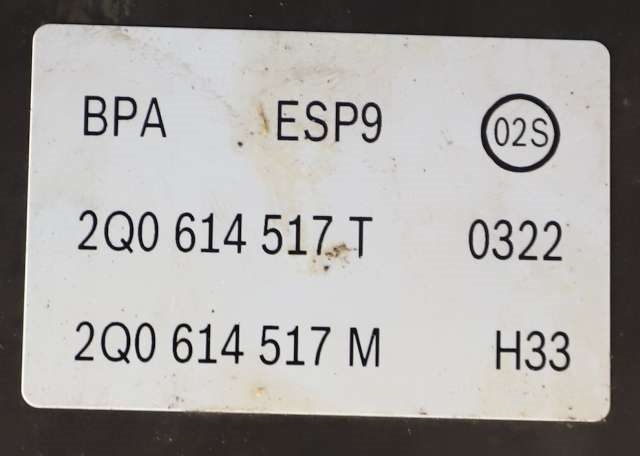 ABS sentral til VW Polo 2017-2021 (Type VI, Fase 1) (VAG|2Q0 614 517 T|)