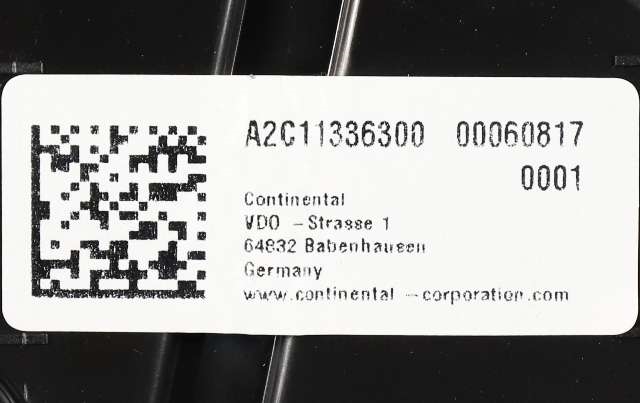 Instrumentpanel til VW Polo 2017-2021 (Type VI, Fase 1) (VDO|A2C11336300|2G0 920 740 A|)