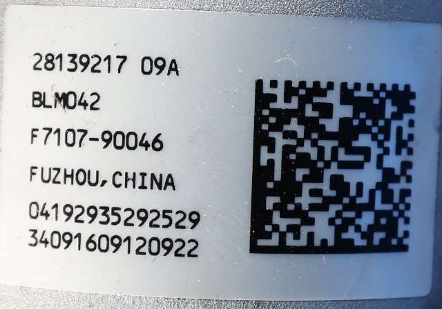 Rattaksel elektrisk servo til Opel Mokka X 2016-2019 (Type I, Fase 2) (GM|42 514 779|)