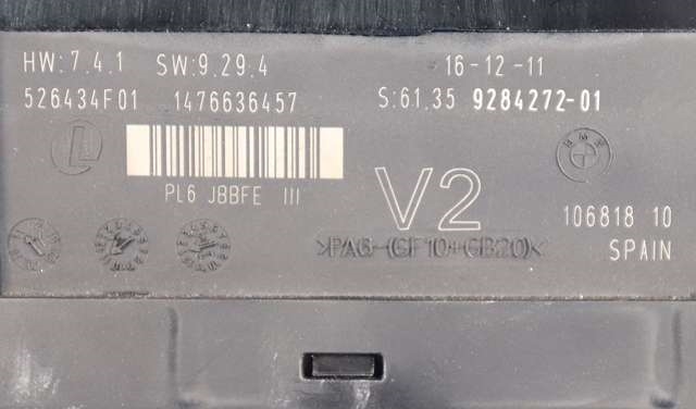 Styreenhet diverse til BMW 5-Serie 2010-2017 (F10/F11) (F10/F11) (BMW|9 284 272|)