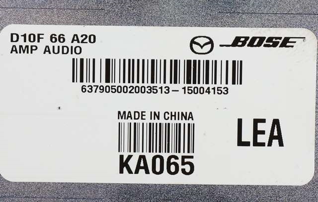 Bilstereo forsterker til Mazda CX-3 2015-2022  (BOSE|KA065|D10F-66-A20|)