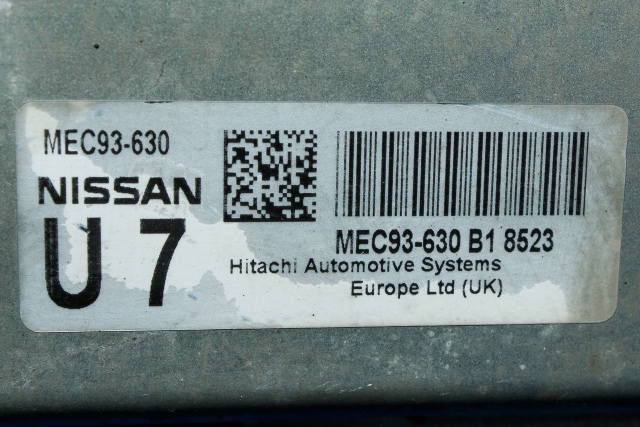 Styreenhet motor til Nissan Qashqai 2007-2010 (Type I, Fase 1)  (HITACHI|MEC93-630|)