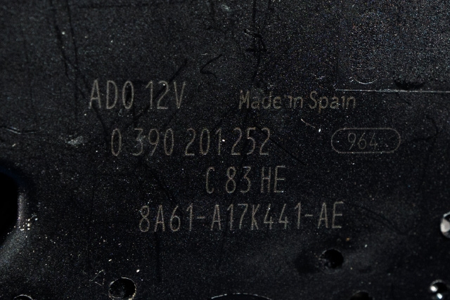Viskermotor bakrute til Ford Fiesta 2008-2012 (Type VI, Fase 1)  (BOSCH|0 390 201 252|8A61-A17K441-AE|)
