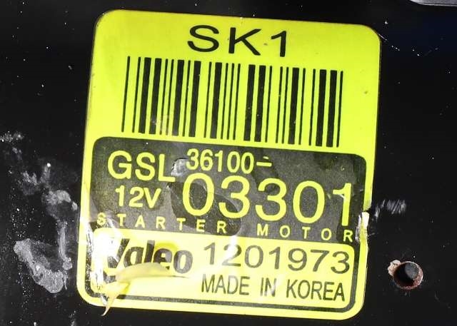 Starter til Kia Rio 2011-2017 Type III  (VALEO|1201973|36100-03301|)