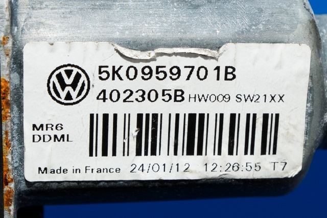 Ruteheis, kun motor, venstre foran til VW Golf VI 2008-2012  (VAG|5K0 959 701 B|)
