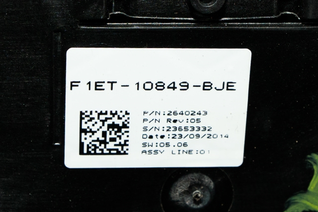 Instrumentpanel til Ford Focus 2014-2018 (Type III, Fase 2)  (FORD|F1ET-10849-BJE|)