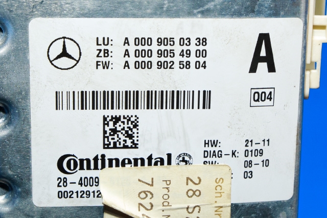 Kamera til Mercedes E-Klasse 2009-2013 (Fase 1) (W212) (W212) (MERCEDES|A 000 905 03 38|)