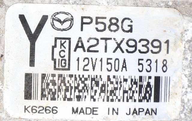 Dynamo til Mazda CX-3 2015-2022  (MITSUBISHI|A2TX9391|)