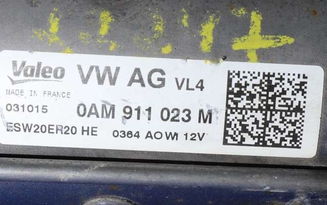 Starter diesel til VW Passat 2015-2019 (Fase 1) (B8) (B8) (VALEO|ESW20ER20|0AM 911 023 M|)