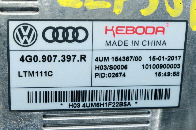Styreenhet xenon/ballast til Audi Q3 2015-2018 (Type I, Fase 2) (VAG|4G0 907 397 R|)
