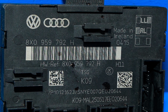 Styreenhet dør høyre foran til Audi Q3 2015-2018 (Type I, Fase 2)  (VAG|8X0 959 792 H|)