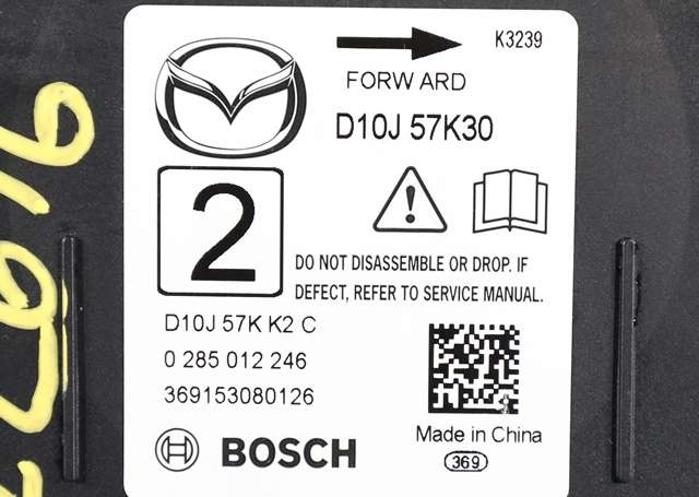 Styreenhet airbag hovedsensor til Mazda CX-3 2015-2022  (BOSCH|0 285 012 246|D10J-57-K30|)