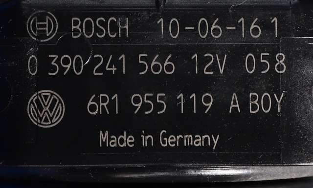 Viskermotor frontrute komplett m/overføring til VW Polo 2009-2014 (Type V, Fase 1) (BOSCH|3 397 021 278|6R1 955 023 B|)
