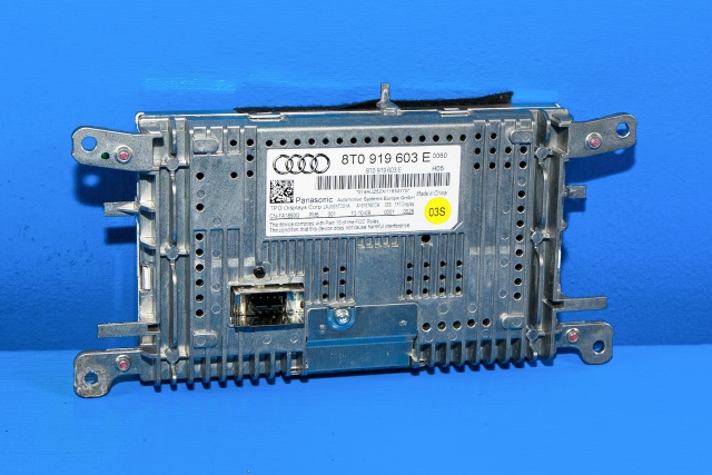 Bilstereo navigasjon skjerm til Audi A4 2007-2014 (Type IV) (B8) (B8) (VAG|8T0 919 603 E|)