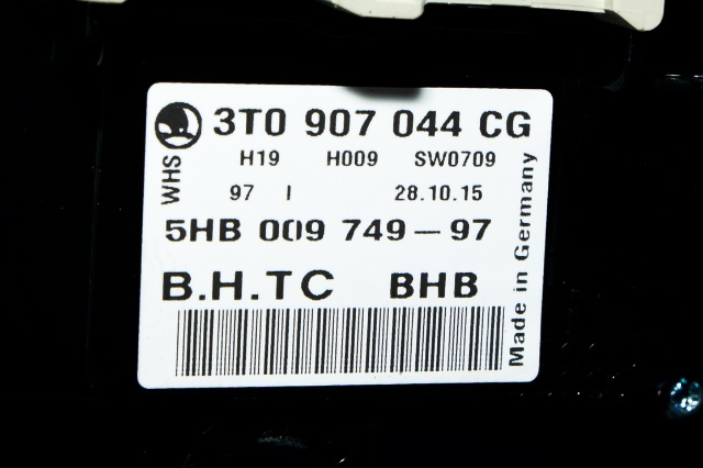 Varmeapparat betjening til Škoda Yeti 2014-2017 (Fase 2)  (HELLA|5HB 009 749-97|3T0 907 044 CG|)