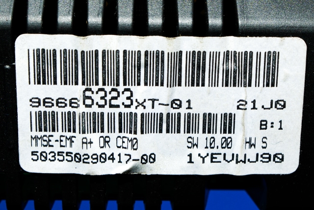 Instrument kjørecomputer til Citroën DS3 2010-2019  (CITROEN|96 666323 XT|)