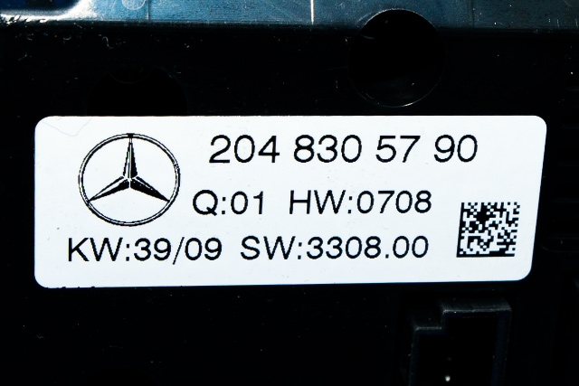 Varmeapparat betjening til Mercedes C-Klasse 2007-2011 (Fase 1) (W204) (W204) (MERCEDES|204 830 57 90|)