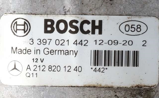 Viskermotor frontrute komplett m/overføring til Mercedes E-Klasse 2009-2013 (Fase 1) (W212) (W212) (BOSCH|1 397 220 666|)