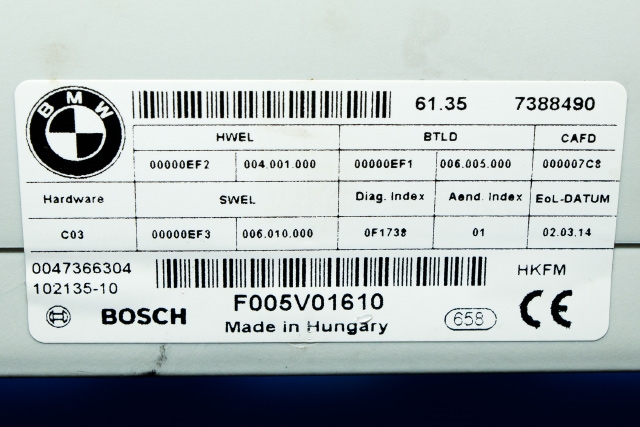 Styreenhet elektrisk bakluke til BMW 3-Serie 2012-2018 (F30/F31/F34) (F30/F31/F34) (BMW|61.35-7 388 490|)