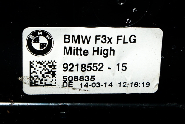Dashbord friskluftdyse midtkonsoll til BMW 3-Serie 2012-2018 (F30/F31/F34) (F30/F31/F34) (BMW|9 218 552-15|)