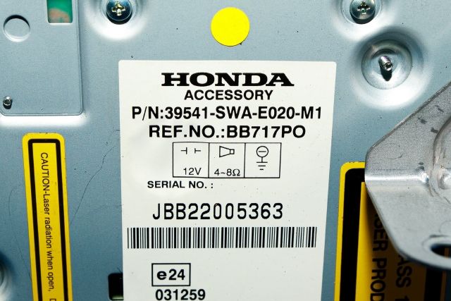 Bilstereo navigasjon til Honda CR-V 2007-2012 (Type III)  (HONDA|39541-SWA-E020|)