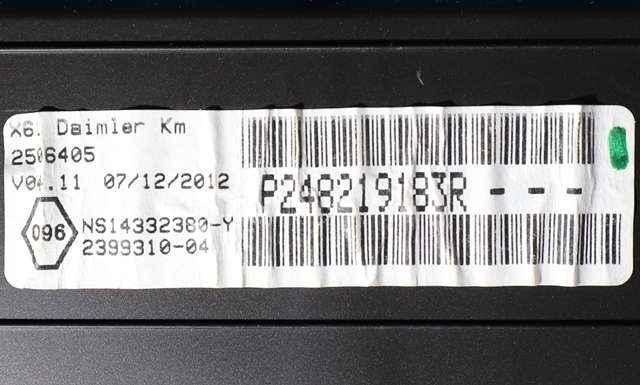Instrumentpanel til Mercedes Citan 2012-2021 (W415) (W415) (SAGEM|2399310-04|2482 19183R|)
